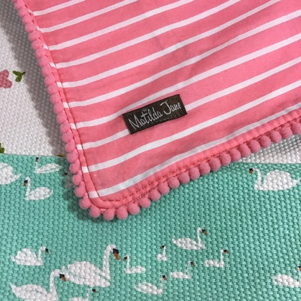 Matilda Jane Feathered Friend Table Runner Floral Aqua 88